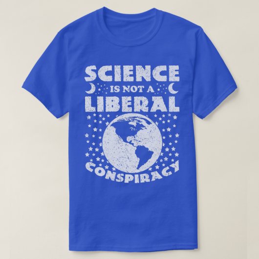 T-shirt La Science N'Est Pas Une Conspiration Libérale - L (Design devant)