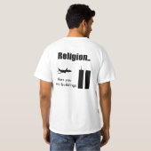 T-shirt La Science/religion vous pilote. Chemise (Dos entier)