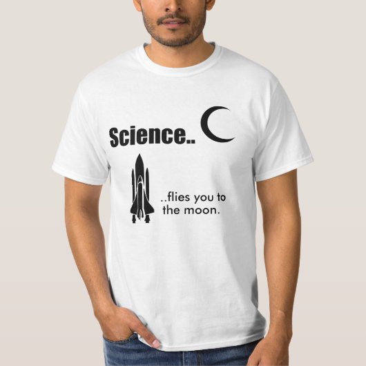 T-shirt La Science/religion vous pilote. Chemise (Devant)