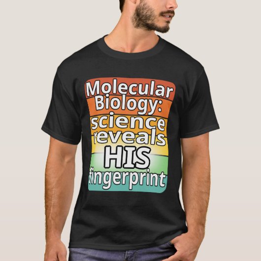 T-shirt La science révèle son empreinte digitale (Devant)