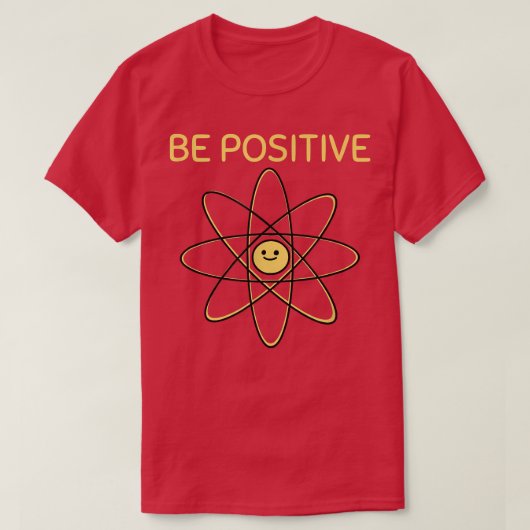 T-shirt La science : une pensée positive (Design devant)