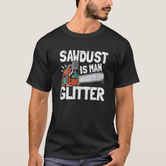 T-shirt La Sciure De Sciure De Mens Est La Parties scintil (Devant)