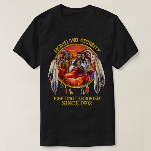 T-shirt La sécurité intérieure des femmes combat le terror (Design devant)