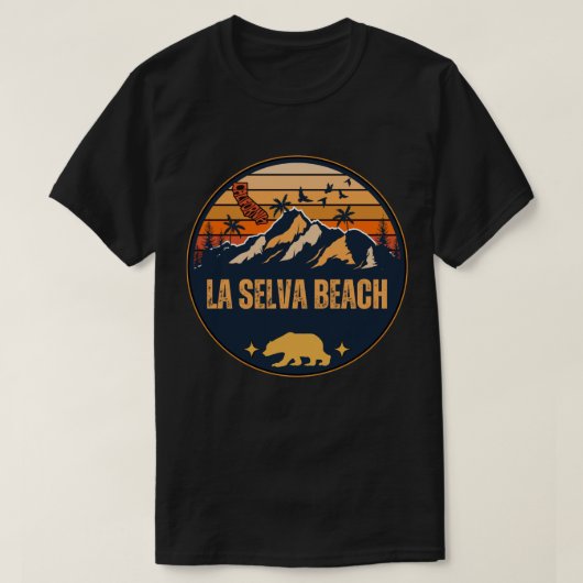 T-shirt La Selva Beach, Californie (Design devant)