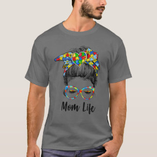T-shirt La Sensibilisation sur l'autisme autiste Maman Vie