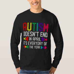 T-shirt La sensibilisation sur l'autisme Se Termine En Avr