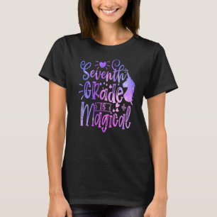 T-shirt La septième année est la licorne magique Retour à