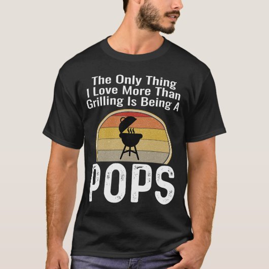 T-shirt La Seule Chose Que J'Aime Plus Que Griller, C'Est (Devant)
