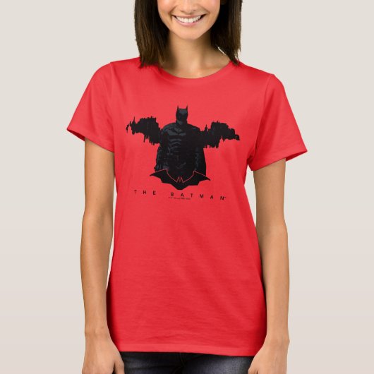 T-shirt La silhouette de Batman Gotham (Devant)