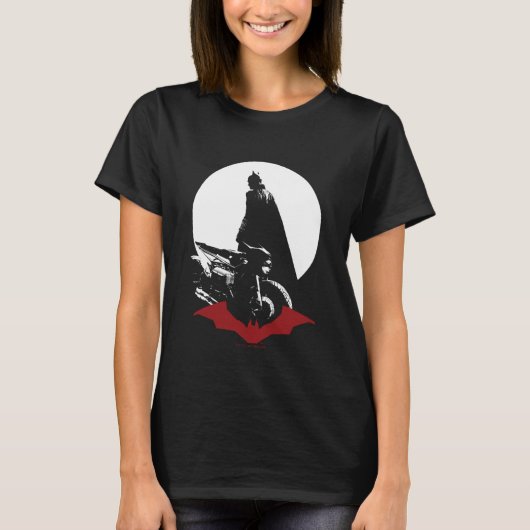 T-shirt La Silhouette de la moto Batman (Devant)