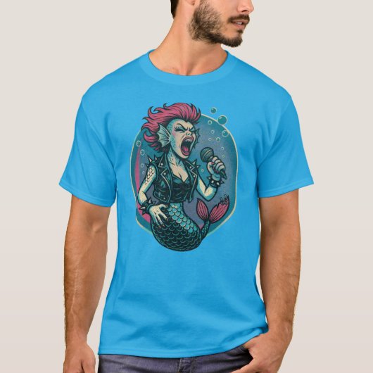 T-shirt la sirène de l'estampille (Devant)