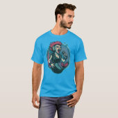 T-shirt la sirène de l'estampille (Devant entier)