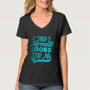 T-shirt La sirène me ressemble fille noire citation