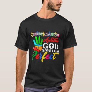 T-shirt La Société de l'autisme dit que je suis autiste, D