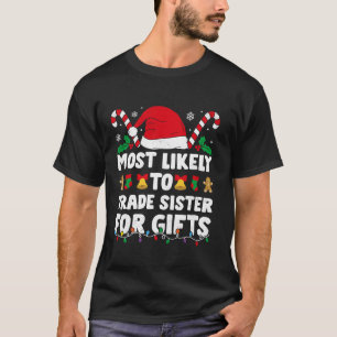 T-shirt La soeur la plus susceptible de Commerce pour les