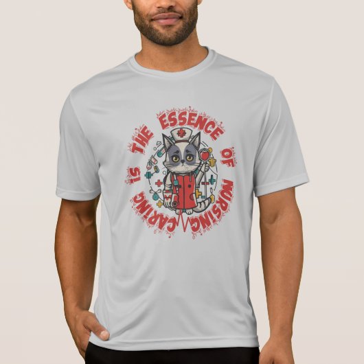 T-shirt La Soin Est L'Essence Des Soins Infirmiers (Devant)