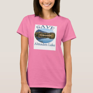 T-shirt La "sonnerie" des femmes T bleu avec de site Web