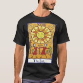 T-shirt La Sorcière gothique Wiccan de la carte Tarot Sun (Devant)