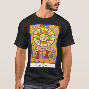 T-shirt La Sorcière gothique Wiccan de la carte Tarot Sun