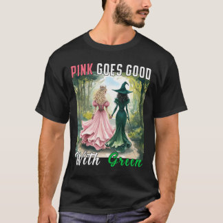 T-shirt La Sorcière Rose Va Bien Avec La Sorcière Hallowee