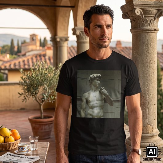 T-shirt La statue de David de Michel-Ange