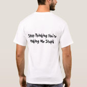 T-shirt La stupidité est contagieuse (Dos)