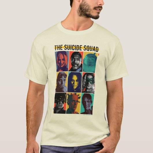 T-shirt La Suicide Squad | Rétro Grid With Harley Quinn (Devant)