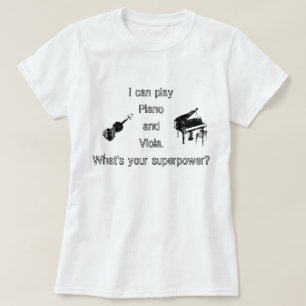 T-shirt La superpuissance de piano et d'alto
