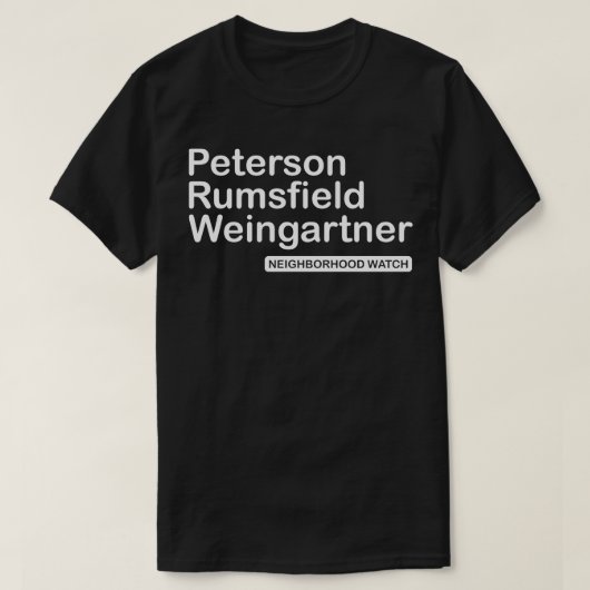 T-shirt La surveillance du quartier Burbs (Design devant)