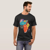 T-shirt La Taille Réelle De L'Afrique (Devant entier)