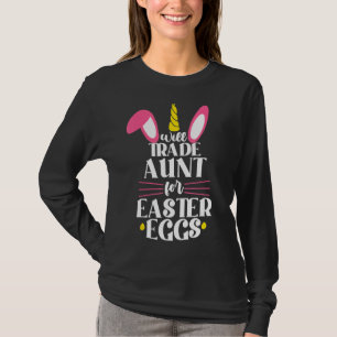 T-shirt La Tante Pour Les Oeufs De Pâques Bunny Joyeux Pâq