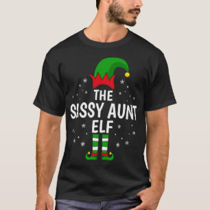 T-shirt La Tante Sassy Elf Matching Famille Fantastique No