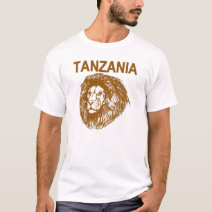 T-shirt La Tanzanie avec la chemise de lion
