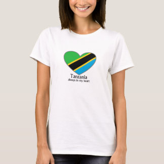 T-shirt La Tanzanie toujours dans ma femme de coeur