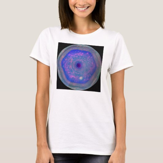 T-shirt La tempête de l'hexagone de Saturne (Devant)