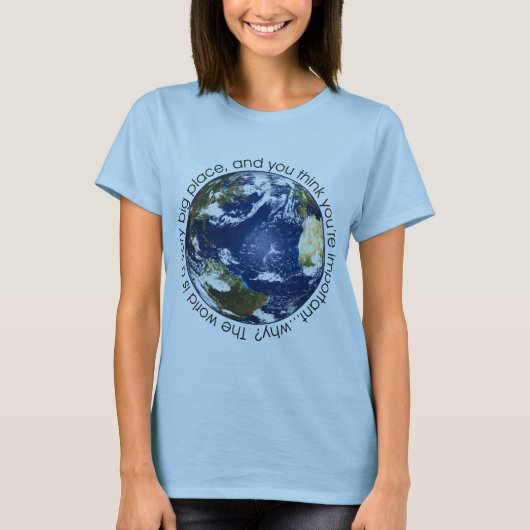 T-shirt La terre (Devant)