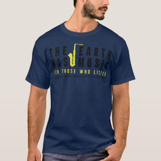 T-shirt La Terre a la musique noire