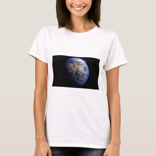 T-shirt La Terre Bleue De L'Espace Inspiration (Devant)