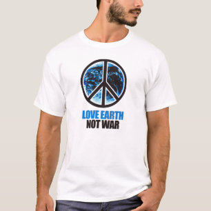 T-shirt La terre d'amour. Pas guerre. T-shirt/T-shirt de