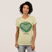 T-shirt La terre d'amour - réutilisez (Devant entier)