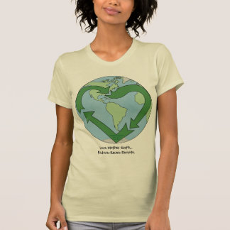 T-shirt La terre d'amour - réutilisez