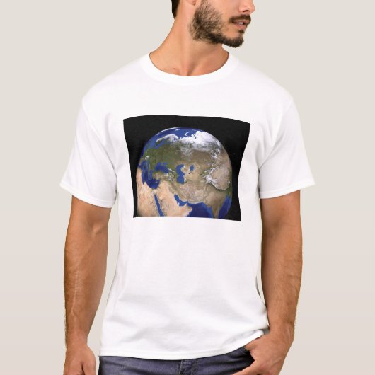 T-shirt La Terre de la prochaine génération de marbre bleu (Devant)