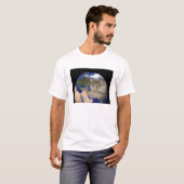 T-shirt La Terre de la prochaine génération de marbre bleu (Devant entier)