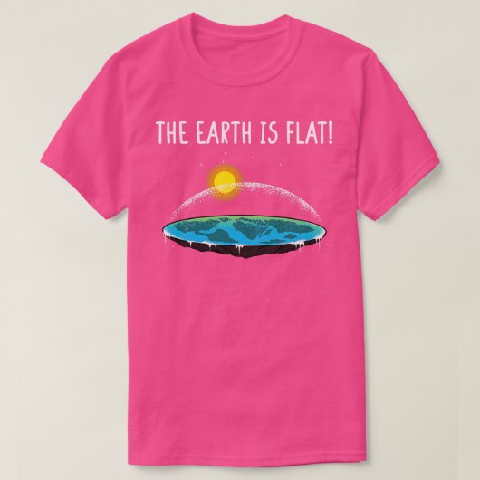 T-shirt La Terre est plate 6 (Design devant)