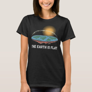 T-shirt La Terre Est Une Théorie Humoristique Plate