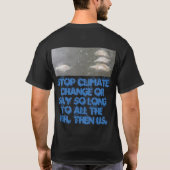 T-shirt La terre et changement climatique (Dos)