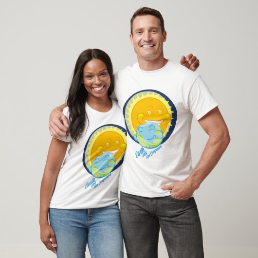 T-shirt La Terre et son compagnon (Unisexe)