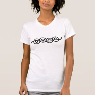 T-shirt La terre, l'eau, air, le feu - éléments