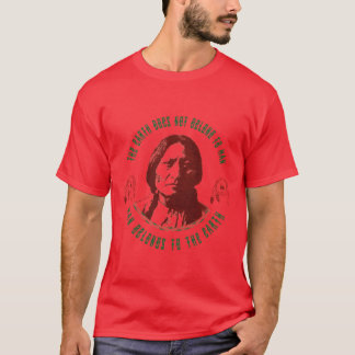 T-shirt la terre n'appartient pas à l'homme, l'homme appar