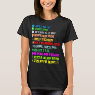 T-shirt La Terre n'est pas plat Funny plat Société de la T